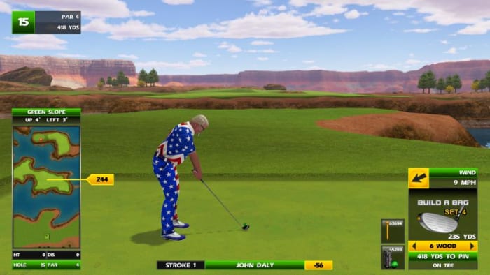 Golden Golf Tee's latest release, Golden Tee 2020, features John Daly.
